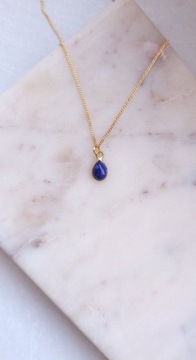 naszyjnik lapis lazuli z kamieniem naturalnym