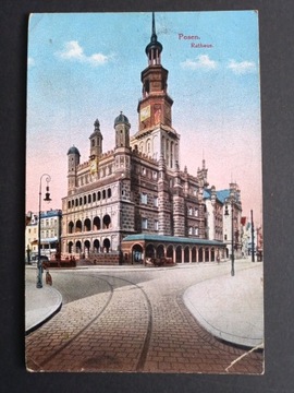  Posen Poznań  Rathaus Ratusz 1913 rok.