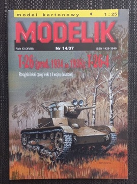 Modelik 14/07 Czołg lekki T-26 lub T-26-4