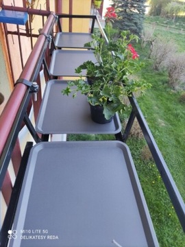 Kosz balkonowy na doniczki balustradę pojemnik