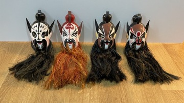 Chińskie ozdobne maski operowe oryginalne