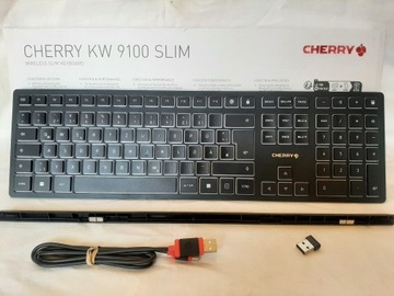 Klawiatura Cherry KW 9100 Slim Qwertz RF Wireless 