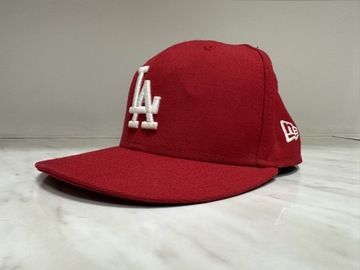 NEW ERA LA czapka 55,8 cm 7” Czerwona
