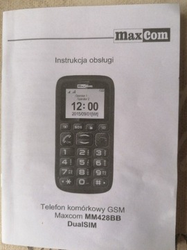 Instrukcja obsługi telefonu MM428BB 
