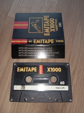EMITAPE X1000 CASSETTE 60 EMI BDB kaseta