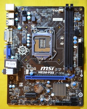 MSI H81M-P33 PŁYTA GŁÓWNA 100% OK