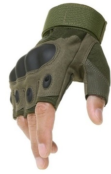 Rękawiczki taktyczne bojowe survival bez palców mo