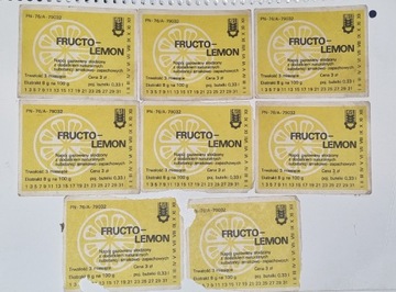 UNIKAT! Kolekcjonerskie etykiety Fructo-Lemon