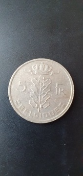 Belgia 5 franków 1973 rok / Q