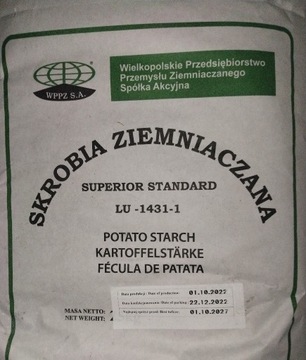 Skrobia ziemniaczana 75kg