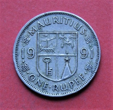 1 Rupia  1991 r -  Mauritius 