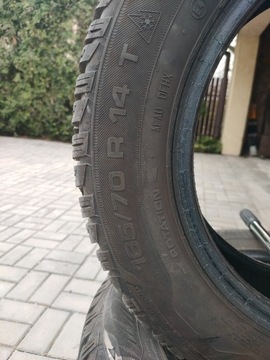 Komplet opon zimowych  165/70 r14 7mm