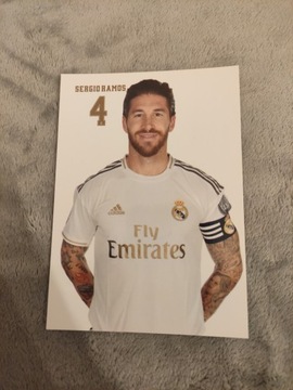 Pocztówka Sergio Ramos Real Madryt