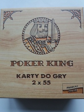 Poker King karty do gry 2x55 kart canasta bridge