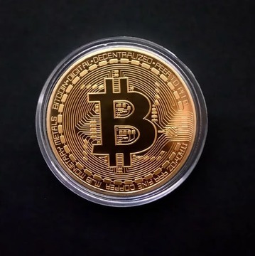 Kolekcjonerska moneta fizyczna Bitcoin