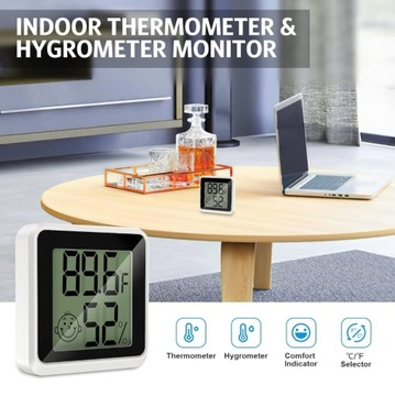 Cyfrowy Mini termometr wewnętrzny LCD 2 sztuki 