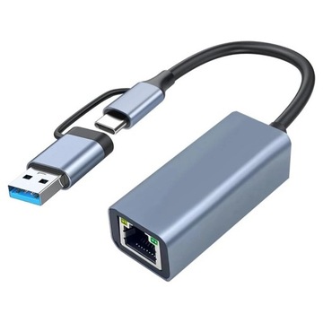 ADAPTER SIECIOWY HUB USB-A PLUG&PLAY 1000MBPS