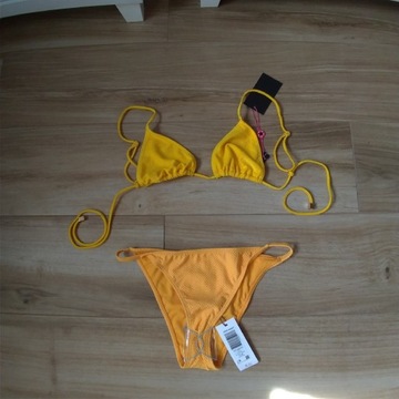 Bikini strój dwuczęściowy żółto pomarańczowe 