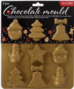 Foremki na czekoladę Bożonarodzeniowe 