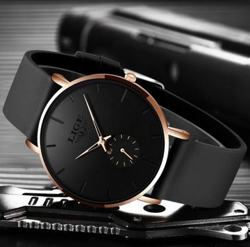 Zegarek Kwarcowy LIGE10006 Minimalistyczny 