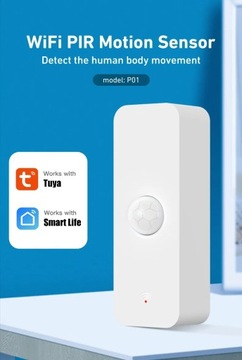 Czujnik Ruchu WIFI PIR TUYA SmartLife P01