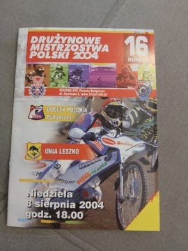 Program Żużel Polonia Bydgoszcz - Unia Leszno 2004