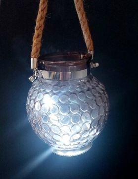 Szklany lampion dekoracja