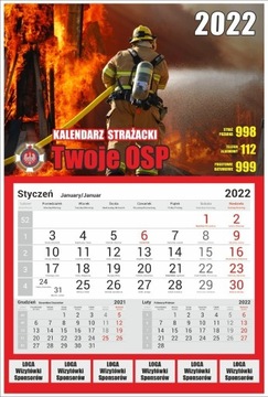 Kalendarze strażackie 2022 - 150 sztuk