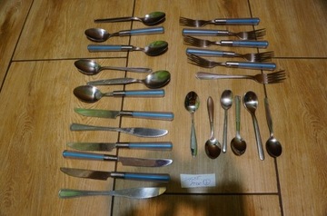 Sztućce 6 osób 24 elementy MIX łyżki noże widelce