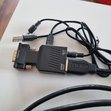 Konwerter adapter przejściówka VGA do HDMI