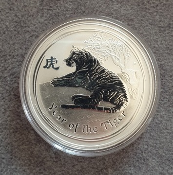 Lunar 2 II 2010 Rok tygrysa 1oz srebro 