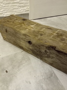 Belka nr 7 drewniana ręcznie ciosana 100 letnia