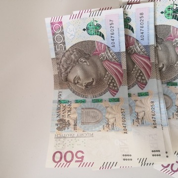 Banknoty 500 pln 
