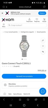 Smartwatch gibrydowy GUESS 