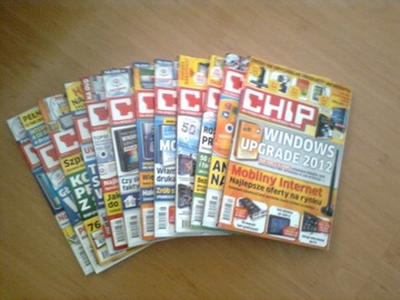 miesięcznik CHIP, kompletny rocznik 2011 + DVD