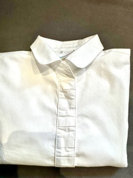 Biała bluzeczka z elegancką zakładką r.134 Coccodrillo 