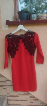 Sukienka czerwona S 36 