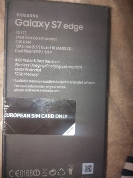 Samsunga Galaxy S7 edge 4 GB 32 GB 