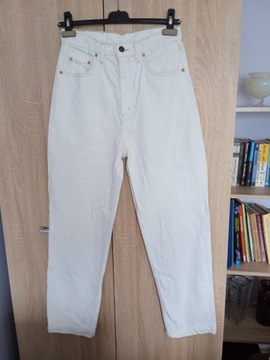 Białe spodnie jeansowe Levi's 881,  W 31 L 32 