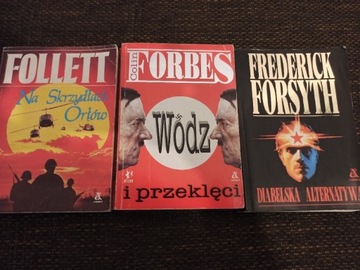 Forsyth, Follet, Forbes - zestaw 3 książek