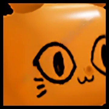 Huge Orange Balloon Cat  PET SIMULATOR X 