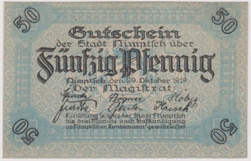 Nimptsch (Niemcza), 50 Pf, 29.10.1919 (109852)