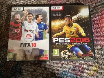FIFA 10 i PES2016 zestaw dwóch płyt 