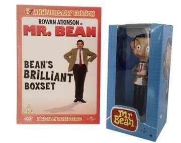 Kolekcja 4x DVD Jaś Fasola Mr Bean + figurka 