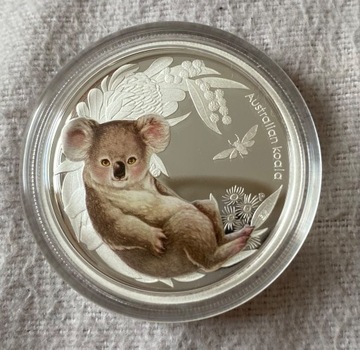 Srebrna moneta 50 cents - Australijskie Dzieci Buszu - Koala