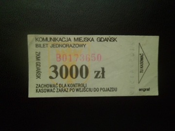 bilet komunikacji miejskiej