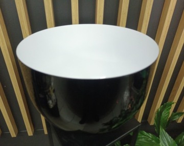Klosz do lampy wiszącej czarno biały 28 x 22,5 cm