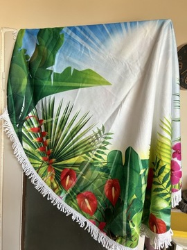 Nowy ręcznik plażowy okrągły 150