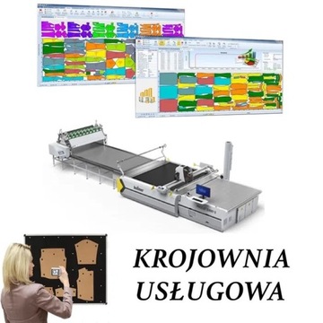 Krojownia usługowa , krojenie tkanin,skaju, cutter