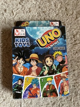 Gra Uno anime Naruto Dragon ball karty card game